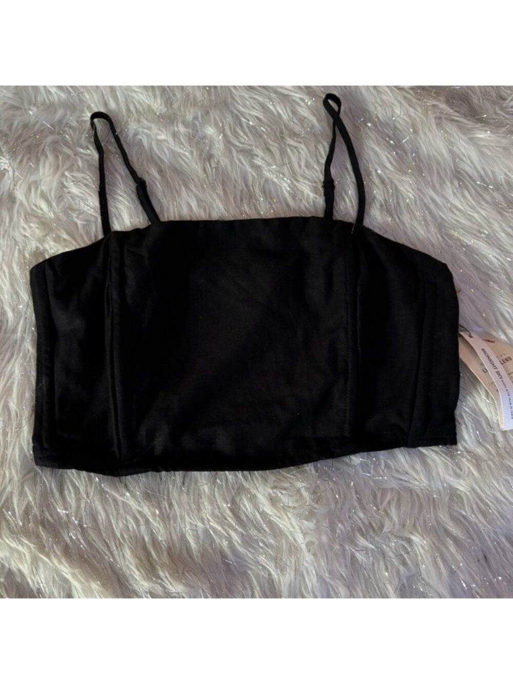 Black Women's CropTop Size M
